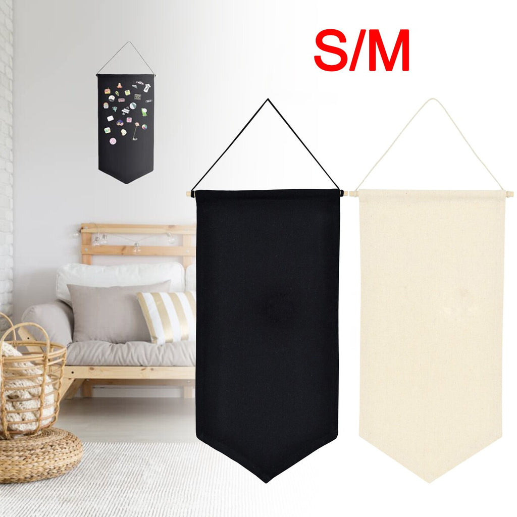 Blank Canvas Pin Badge Holder Hanging Decor Brooch Display Pennant Room Decor