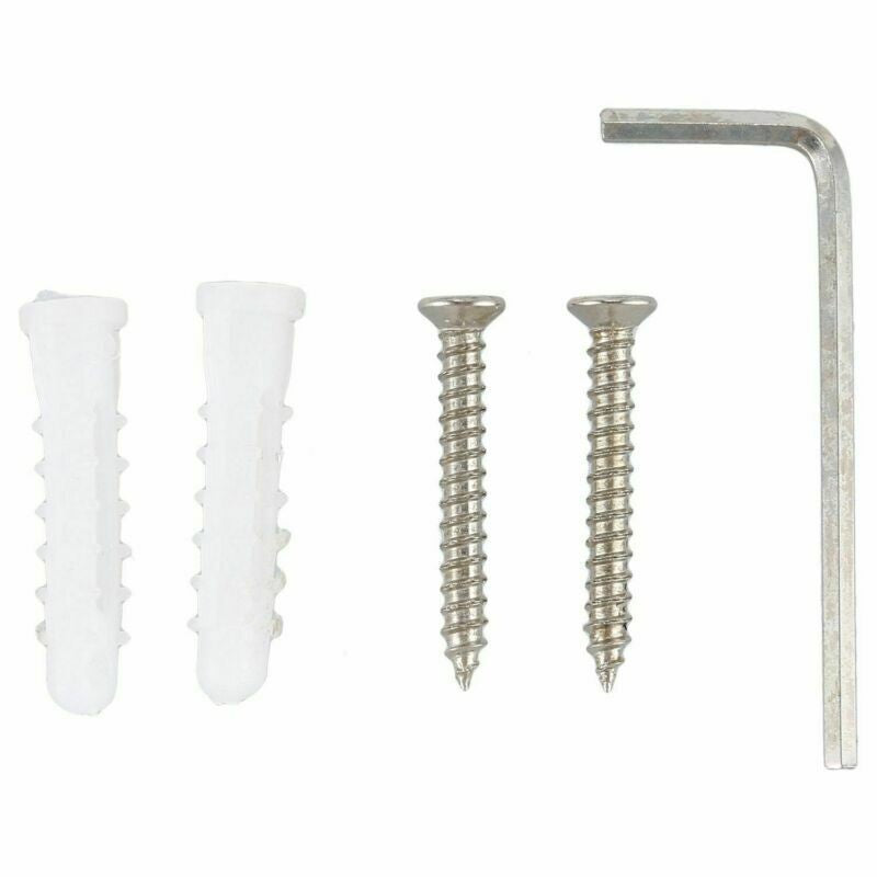 Wall Mounted Toilet Roll Holder Chrome Tissue Paper Stand Bathroom Bar Square