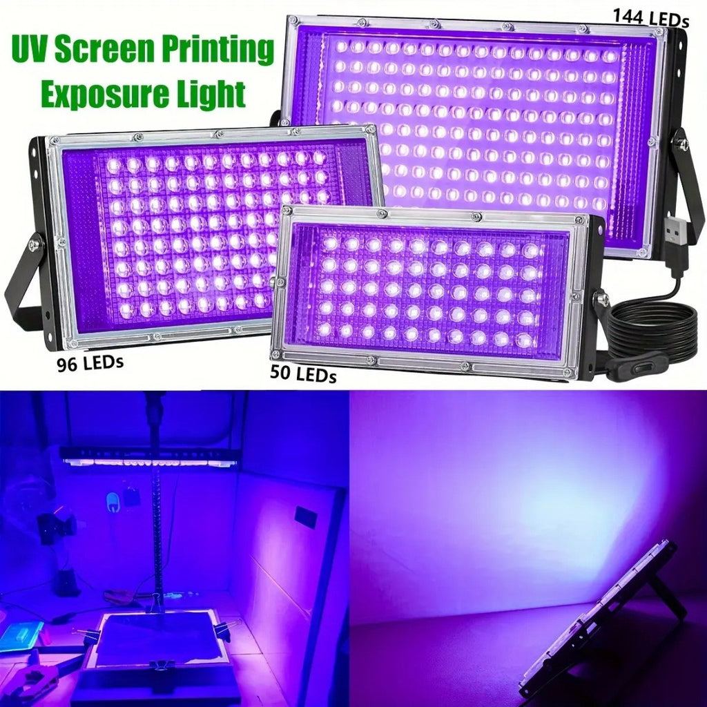 USB 100W purple light 395nm UV curing lamp fluorescent detection lamp shado