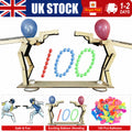 Wooden Balloon Battle Game Shooting Puppet Toy Kids Party Family Fun Game