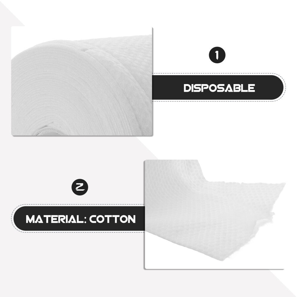 1 Roll Reusable Cotton Facial Towels Makeup Remover Pads Travel Cleansing Wipes