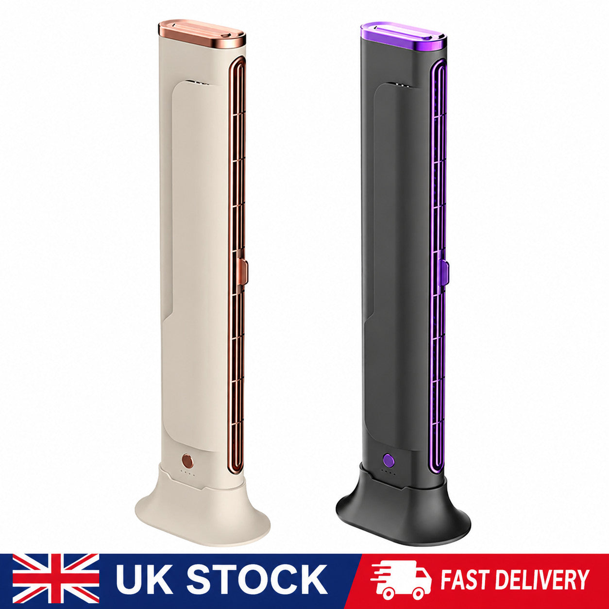 Air Cooling Cooler Free Standing  tower bladeless fan  3 Modes 360° Fan Quiet