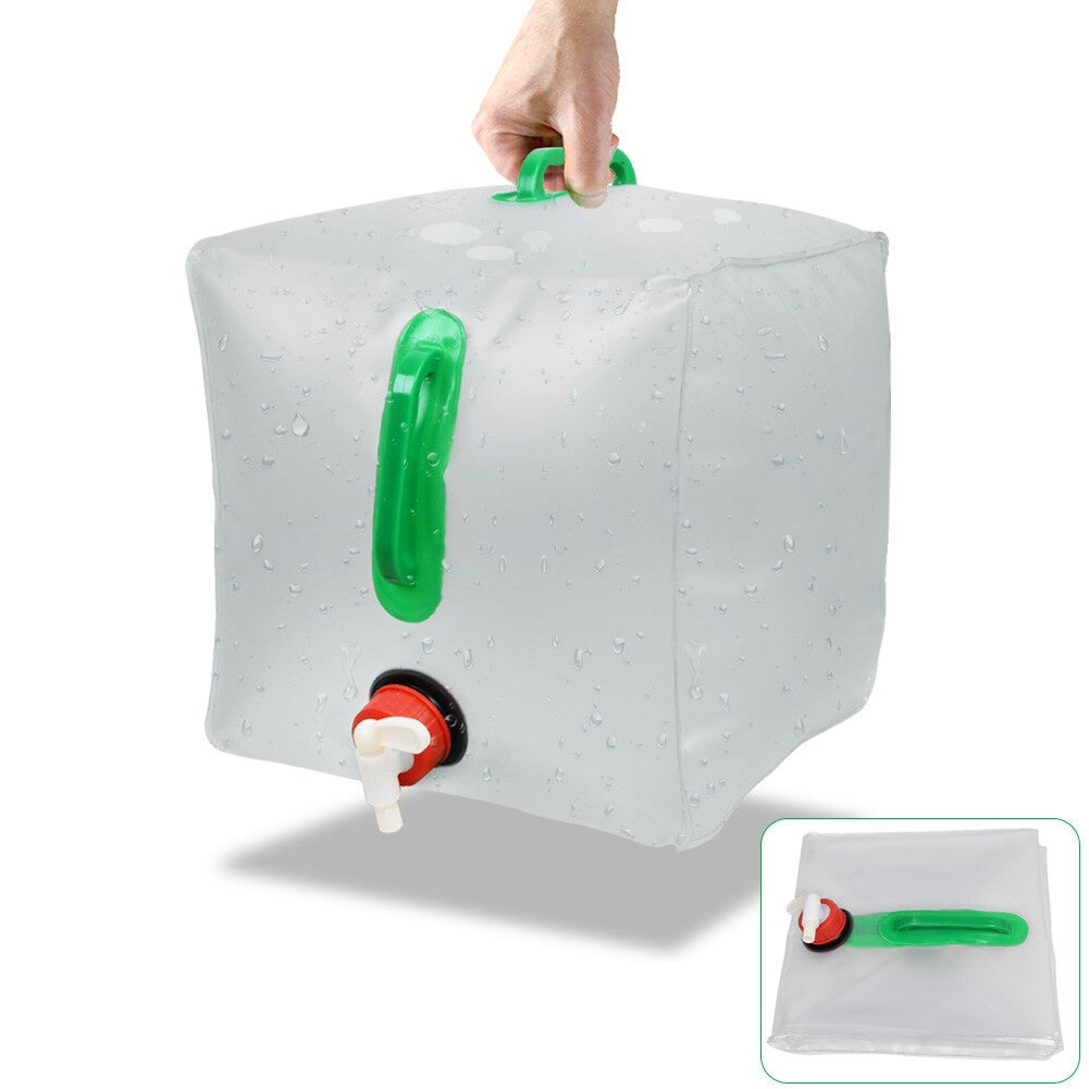20L Water Carrier Container Foldable Collapsible with Tap Camping Bottle Bag UK