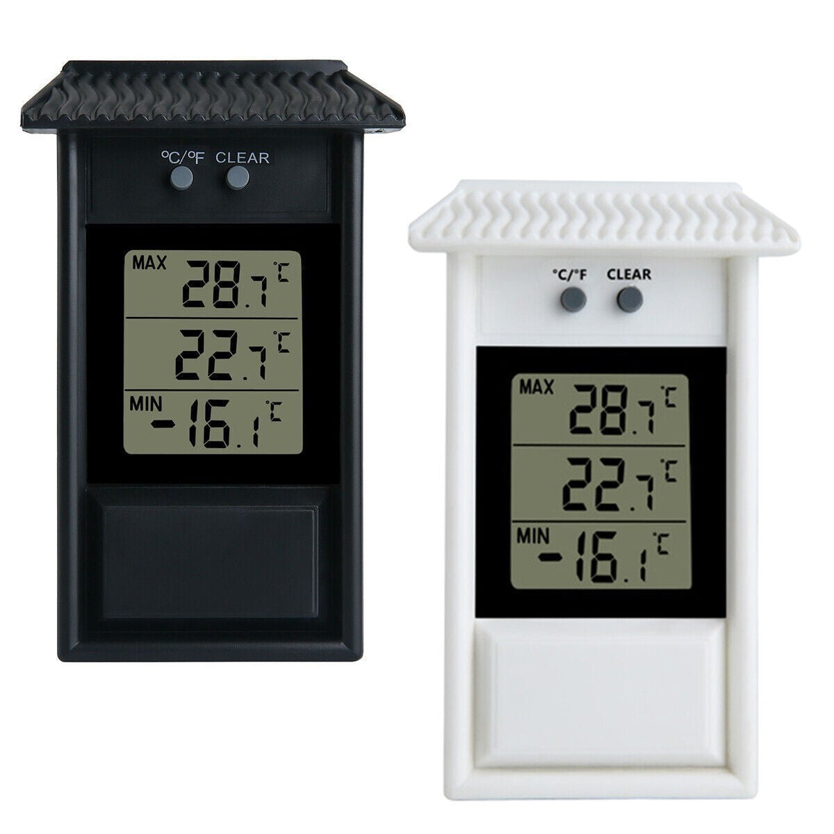 Outdoor Garden Temperature Gauge Digital Max Min Greenhouse Thermometer