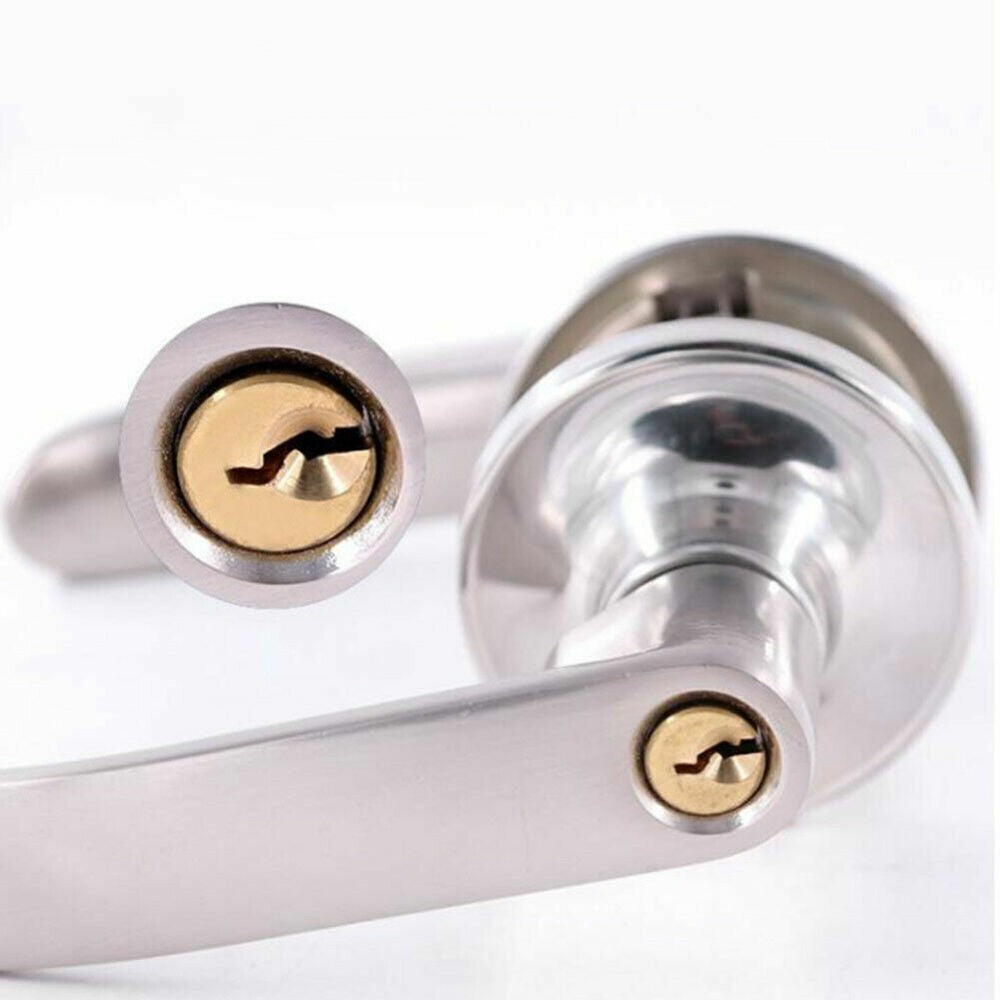 Home Entry Lever Set Bathroom Entrance Passage Three-Handle Door Lock With Key