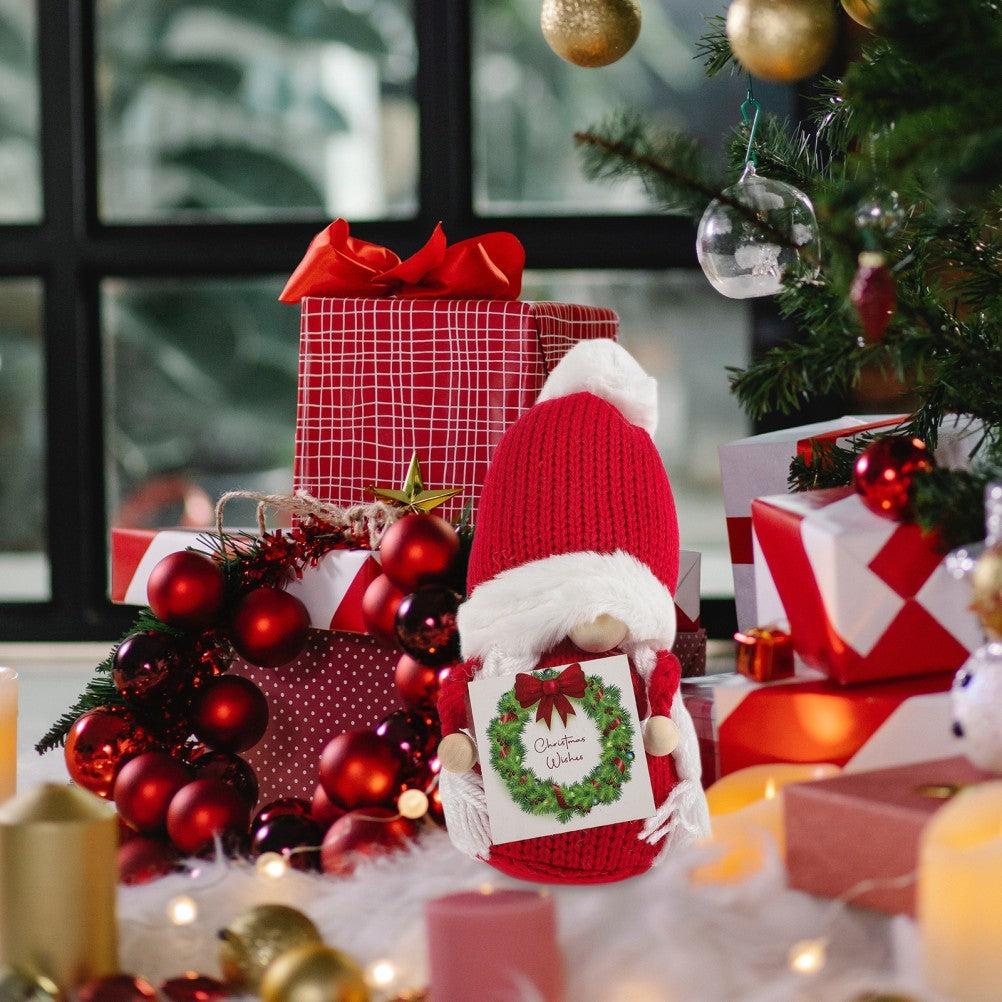 Christmas Gnome Plush Decoration Christmas Office Decoration Gnome Christmas