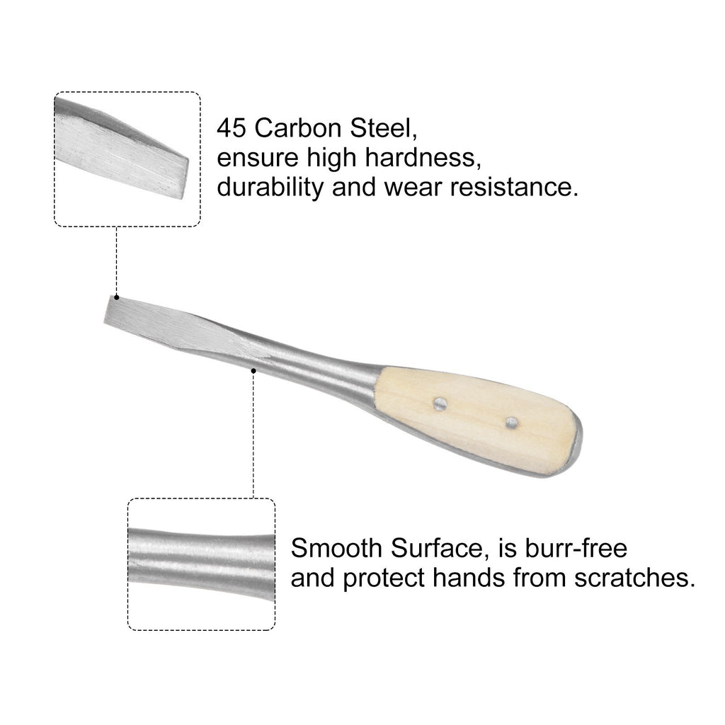 Slotted Screwdriver SL7.5 6" Flat-Blade Screwdrivers with Wooden Handle