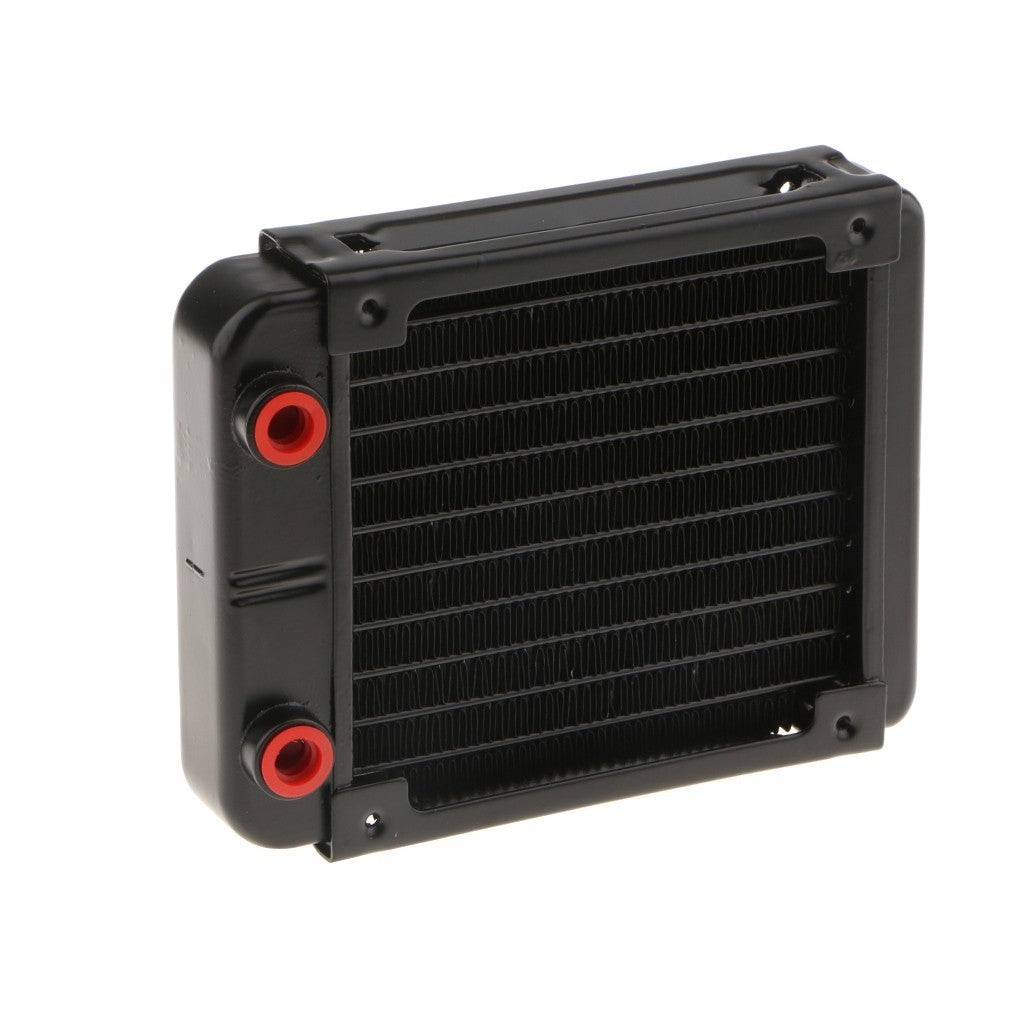 120mm 10Pipe Aluminum Heat Exchanger Radiator for PC CPU CO2 Water Cool G1/4
