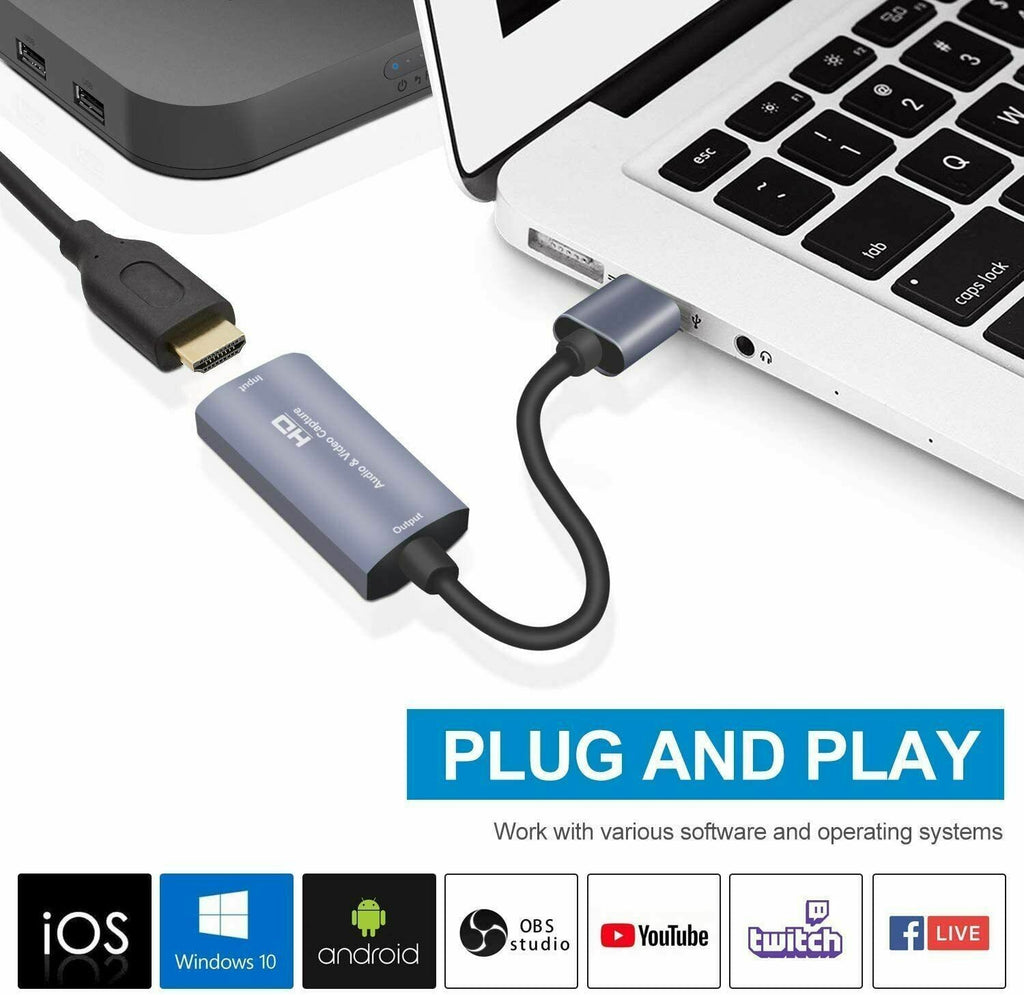 Video Capture Card 4K 1080P 60fps Record HDMI to USB3.0 Audio Video Capture Card