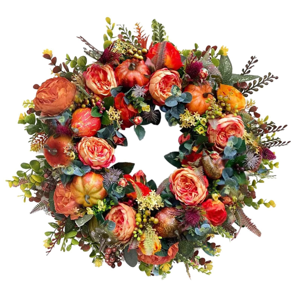 Halloween Fall Wreath Front Door Harvest Wreath Multipurpose for Front Porch