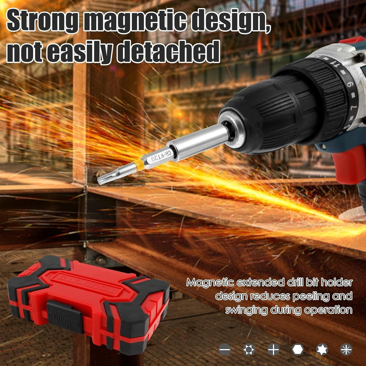 83X Magnetic Screwdriver Bit Set S2 Steel Colorful Torx Hex Phillips Precision