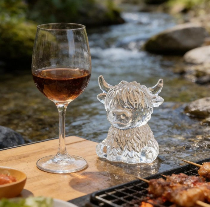 Mini Highland Cow Ice Cube Mold,Cute 3D Highland Cow Silicone Ice Cube Tray UK