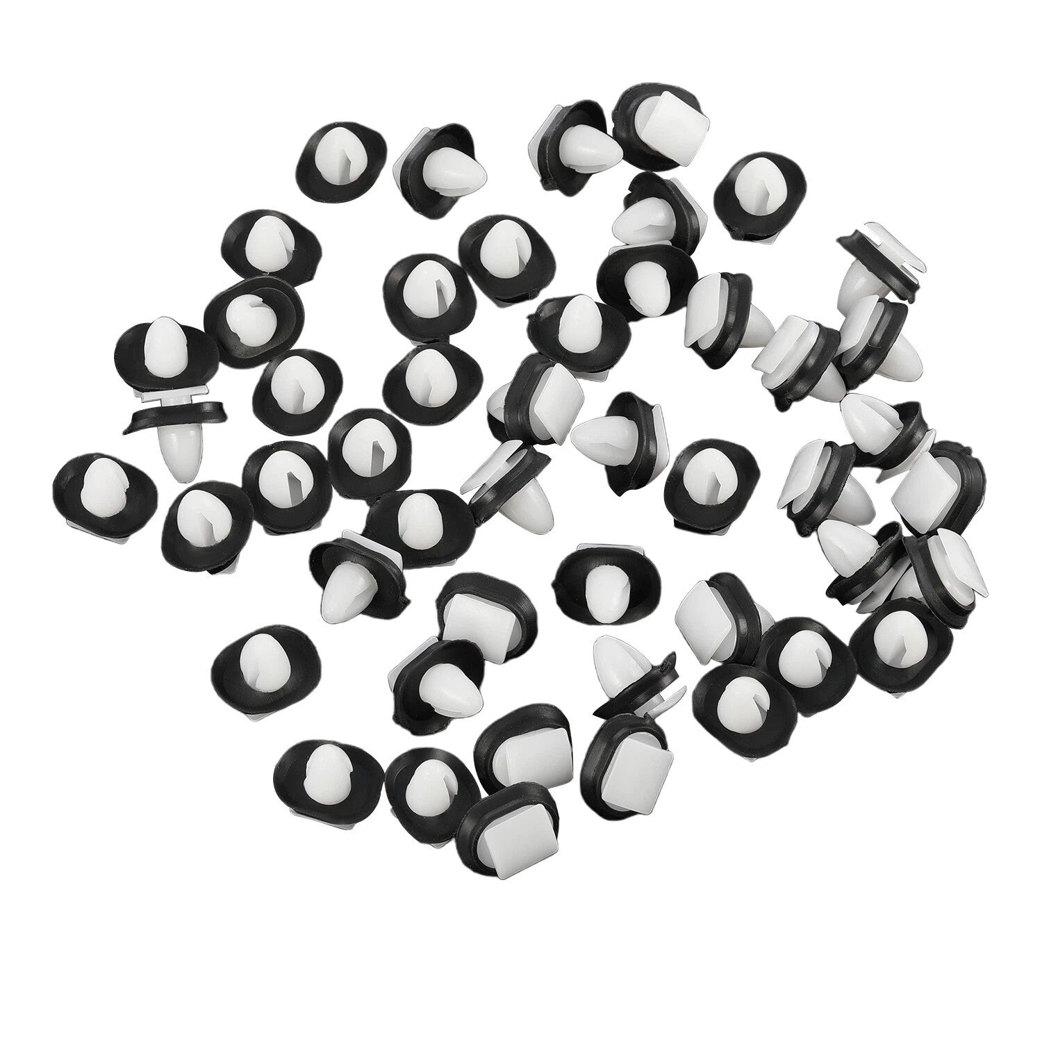 50x Side Door Moulding Panel Trim Clips Plastic For Citroen Relay Peugeot Boxer