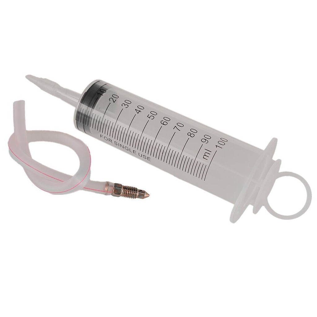 Motorcycle Brake & Clutch Bleeder Tool Kit Caliper Bleeding Syringe Set