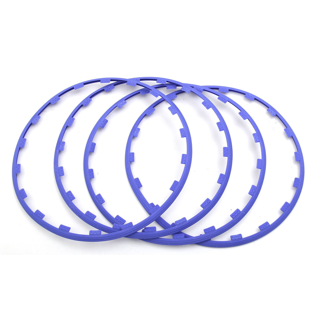 4pcs/Set 18-20 Inch Car Wheel Hub Rim Trim Tire Ring Guard Strip Protector Decor