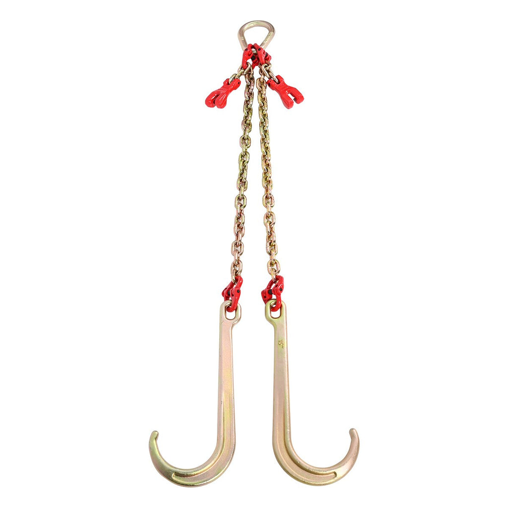 V-Assembly J Hook 1 Metre Brother Winch Chain Tow Recovery Assistance Off Road
