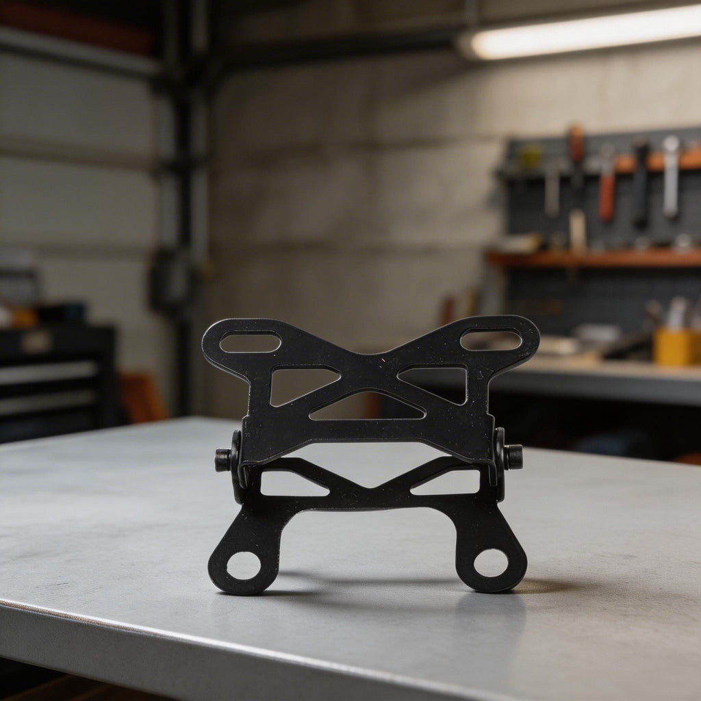 Sleek Black Motorcycle Instrument Bracket for Easy Speedometer Fitment